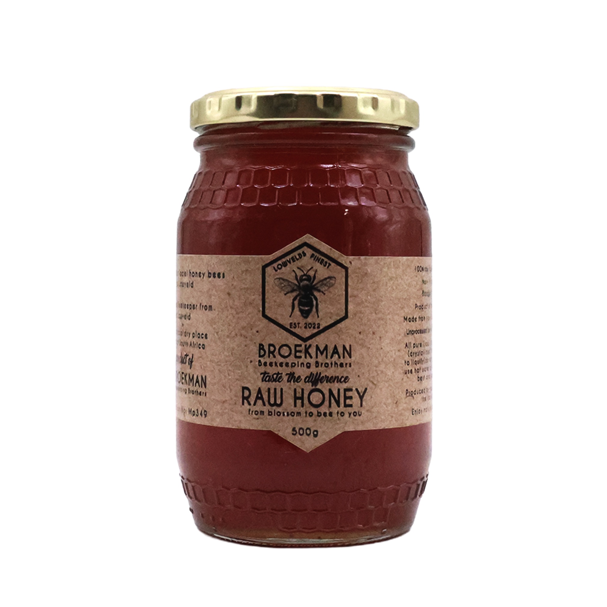 Broekman Raw Honey Jar 500g